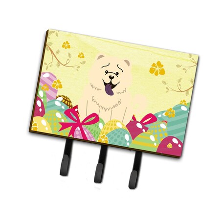Jensendistributionservices Easter Eggs Chow Chow White Leash or Key Holder MI1711459